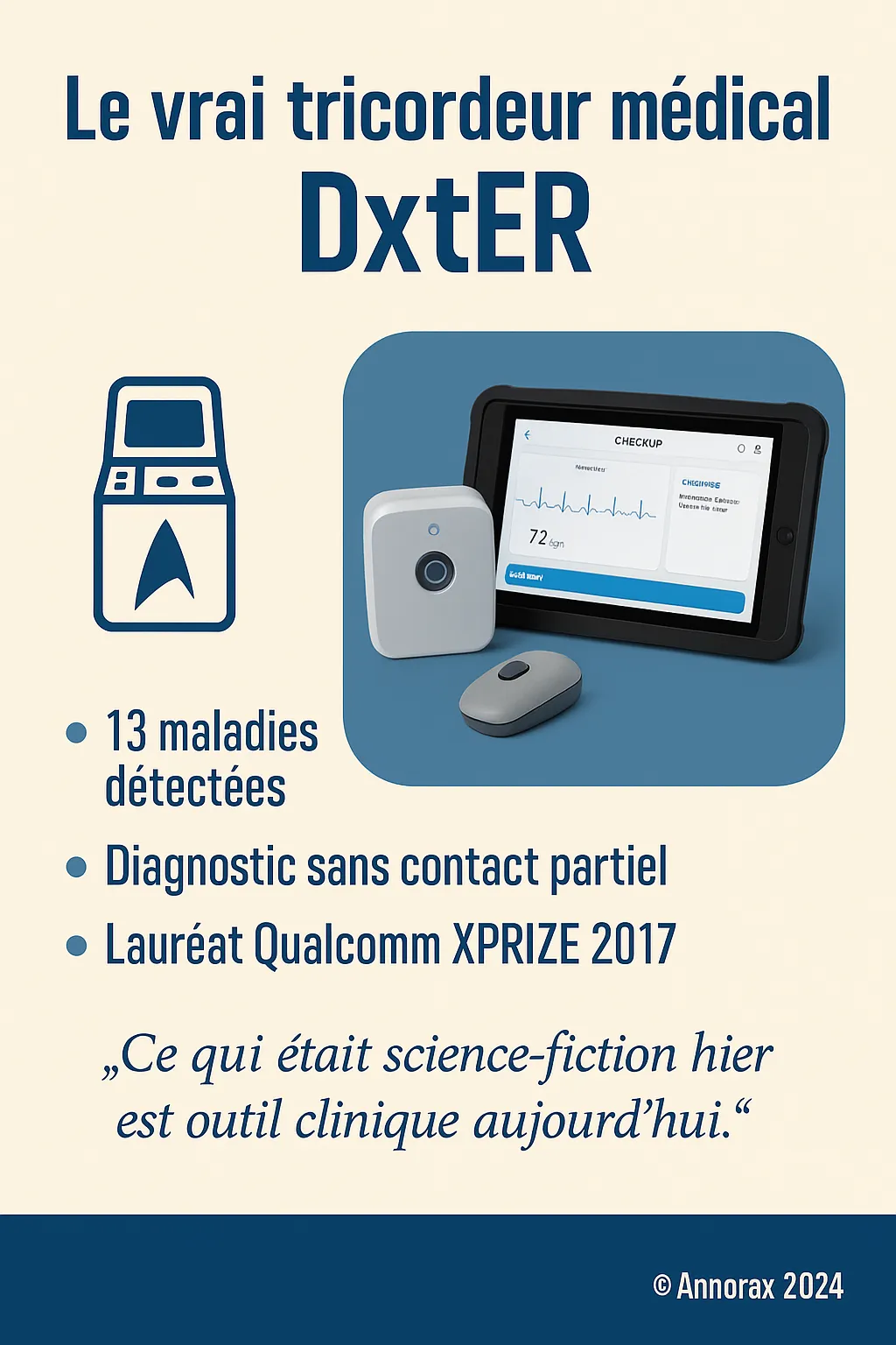 tricordeur médicale